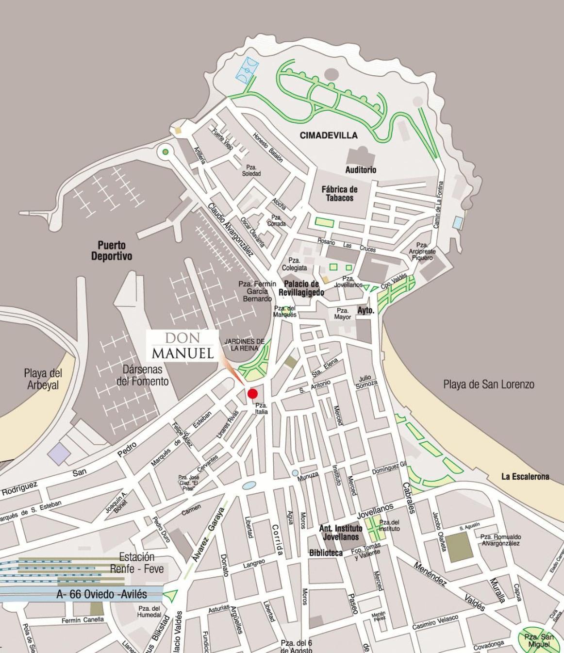 Hotel Don Manuel Gijon Ngoại thất bức ảnh